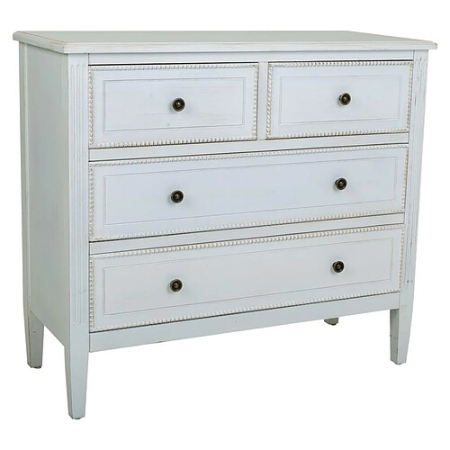 Commode Alexandra House Living Blanc Bois d'épicéa Bois MDF 36 x 75 x 85 cm