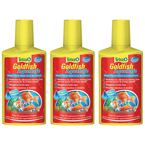 Traitement de l'eau Tetra goldfish aquasafe (Lot de 3).