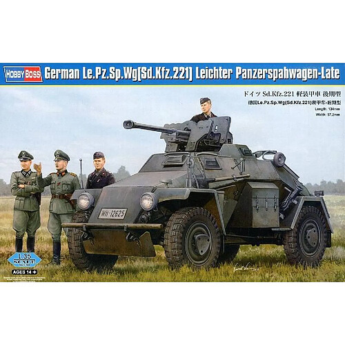 Hobby Boss Maquette Véhicule German Le.pz.sp.wg Sd.kfz.221 Leichter Panzerspahwagen-late