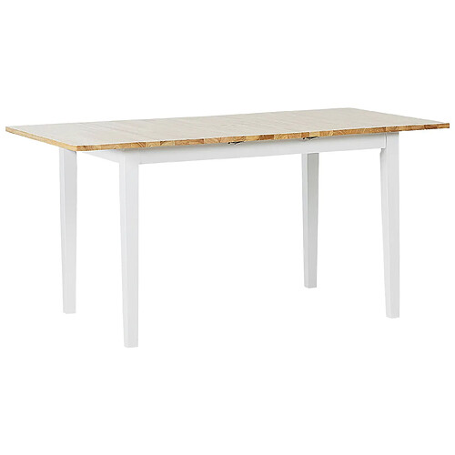 Beliani Table de repas HOUSTON Blanc