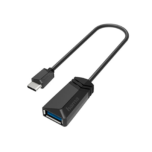 HAMA Adaptateur USB-OTG, fiche USB-C - port USB, USB 3.2 Gen1, 5 Gbit/s