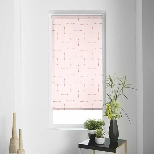 Paris Prix Store Enrouleur Tamisant Flechaline 120x180cm Rose