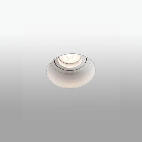 Faro Barcelona Downlight encastré rond inclinable blanc Trimless, GU10