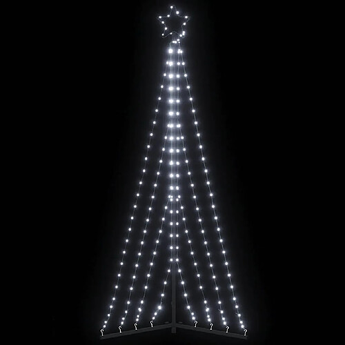 vidaXL Guirlande de sapin de Noël 339 LED blanc froid 182 cm