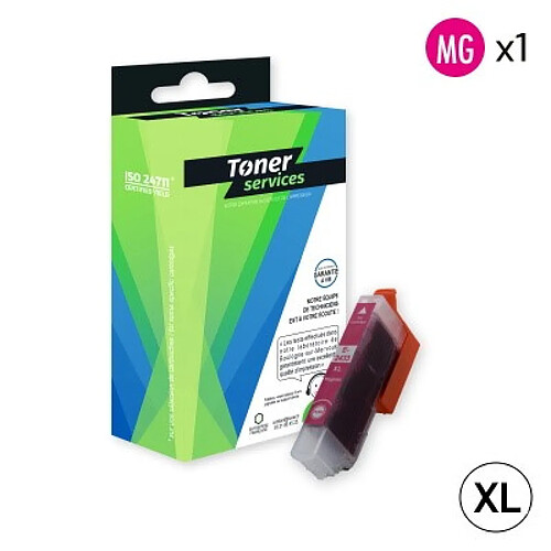 TONER SERVICES Compatible Epson 24XL/T2433 Cartouche Magenta C13T24334010 (Elephant)