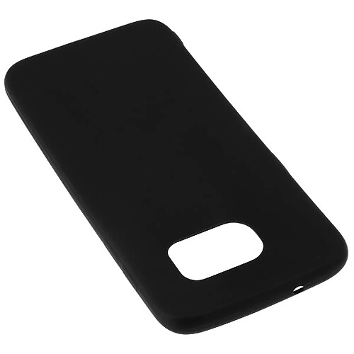 Avizar Coque Silicone TPU Gel Souple Samsung Galaxy S7 Edge - Noir Mat