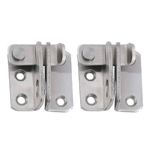 2pcs acier inoxydable Multi But Lock Lock Hasp Cabinet Bin Loquet de porte