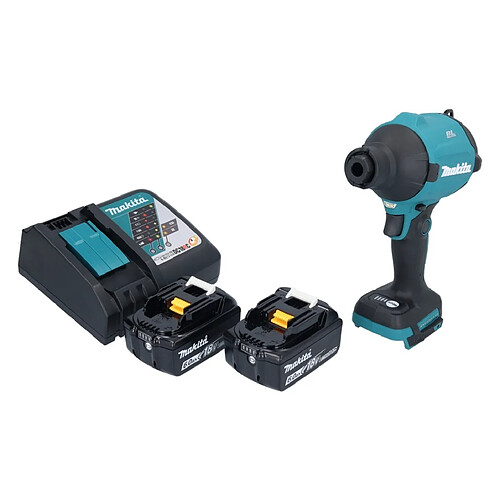 Makita DAS180RG Souffleur à poussière sans fil 18V Brushless + 2x Batteries 6,0Ah + Chargeur