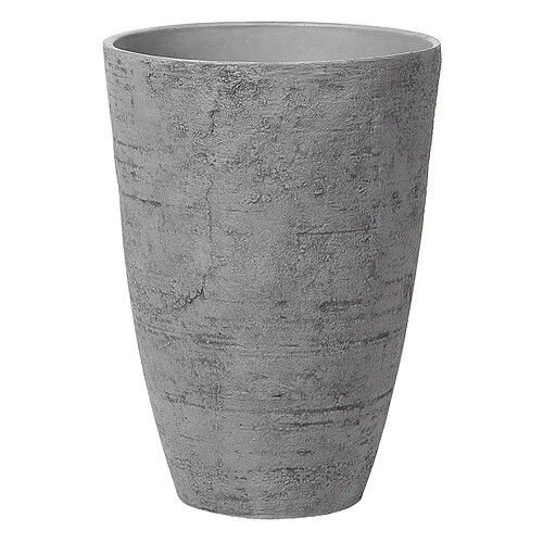 Beliani Pot de fleurs gris 43 x 43 x 60 cm CAMIA