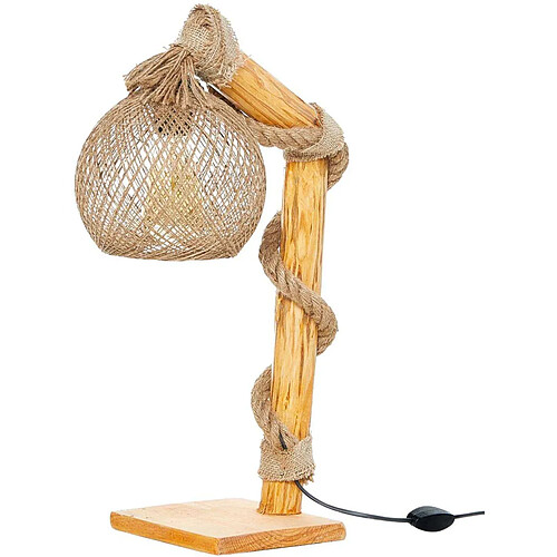 Hanah Home Lampe de bureau en bois Canata.