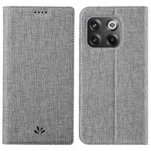 Etui en PU VILI auto-absorbé magnétique avec support et porte-carte pour votre OnePlus 10T 5G/Ace Pro 5G - gris