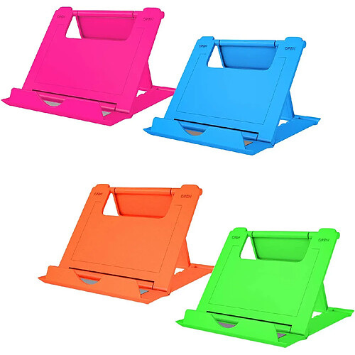 Support de téléphone, support de téléphone portable, support de tablette pliable universel support de bureau de poche multi-angle compatible téléphone XR XS Max X/8/7 Plus/7/6s/6/5/4 SE, tablettes (6-11") (4 Couleurs)