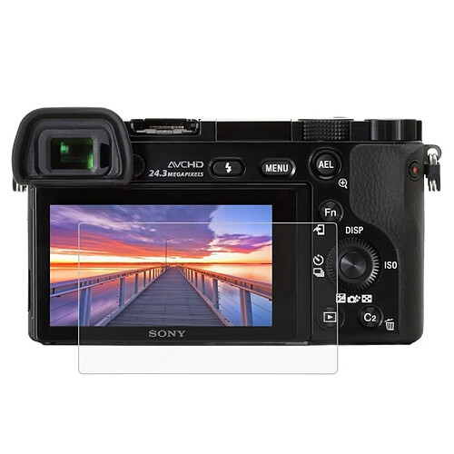 Wewoo Film protecteur écran pour Sony A6000 / A6300 / A6500 caméra 2.5D bord incurvé 9H dureté de surface trempé verre d'écran