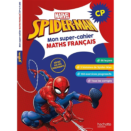 Spider-Man : mon super-cahier maths français, CP