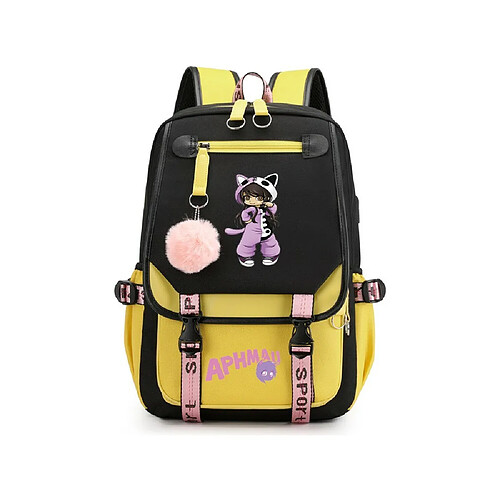 Nouveau sac à dos Aphmau Anime fille étudiant sac d'école sac à dos pour ordinateur portable pour femme USB sac d'école