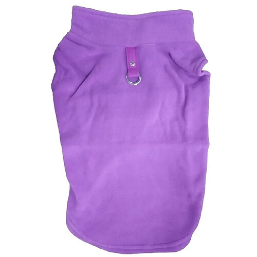 Wewoo Hiver vêtements de flanelle polaire pour animaux domestiques manteau bouledogue français costumes de carlin veste chiens chiotstaille S violet