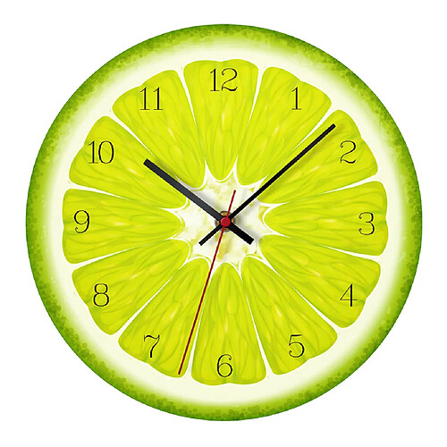 Horloge murale en acrylique pour fruits LiivnG Room Decor Lemon