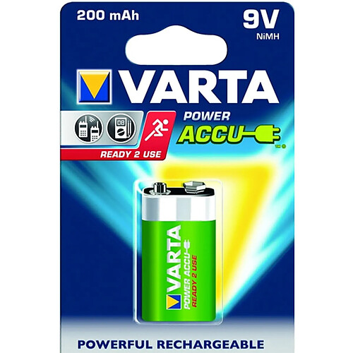 Pile alcaline type lr61 9 volts rechargeable - 56722101401 - VARTA