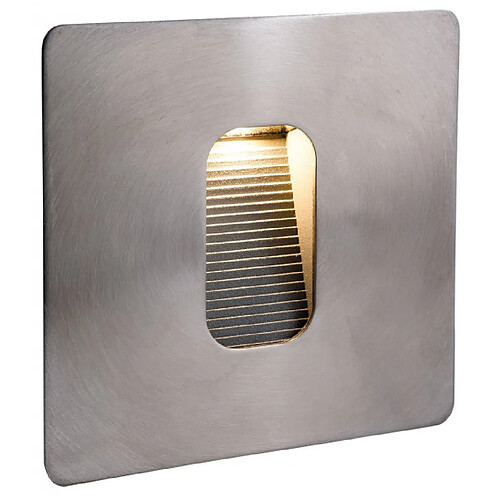 Luminaire Center Applique LED Wall & Step, carrée, acier inoxydable