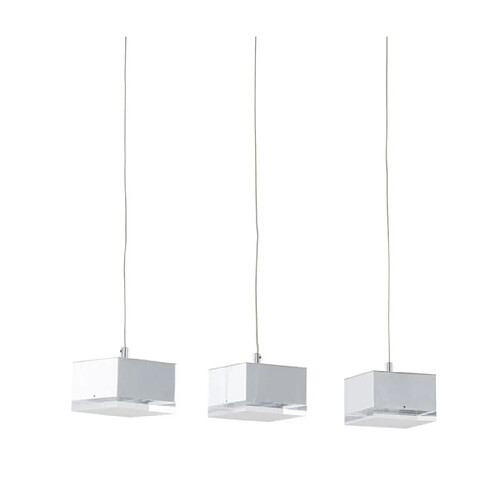 Luminaire Center Suspension Seth Acrylique,alliage métallique Chrome