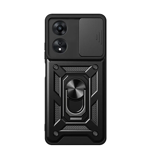 NIS Couverture Anti-Impact de Fenêtre de Défenseur Militaire Magnétique Oppo A60 Noir