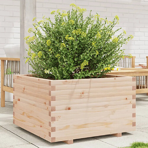 vidaXL Jardinière 80x80x49,5 cm bois de pin massif