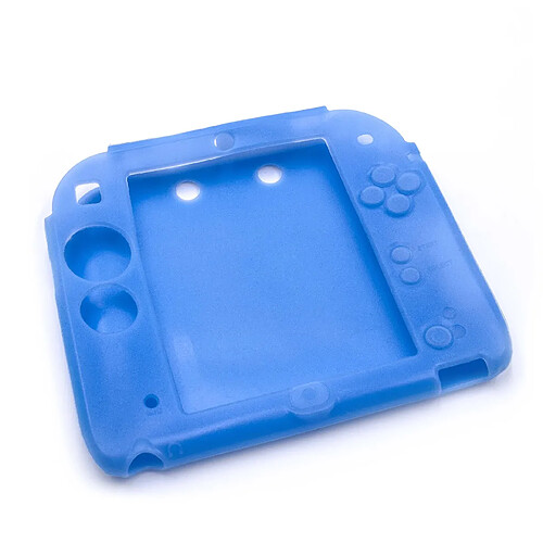 vhbw Couvercle, étui silicone bleu pour Nintendo 2DS console de jeux, manette