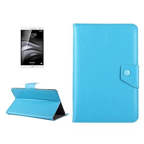 Wewoo Housse Étui bleu pour Samsung Galaxy Tab A 7.0 2016 / T280 et onglet 4 7.0 / T230 Q T2558, Colorfly G708, Asus ZenPad 7.0 Z370CG, Huawei MediaPad T1 7.0 / T1- 701u Bébé 7 pouces comprimés en cuir Crazy Horse Texture de protection Shell avec support