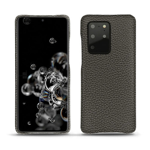 Coque cuir Samsung Galaxy S20+ 5G - Coque arrière - Anthracite ( Pantone #41403c ) - NOREVE