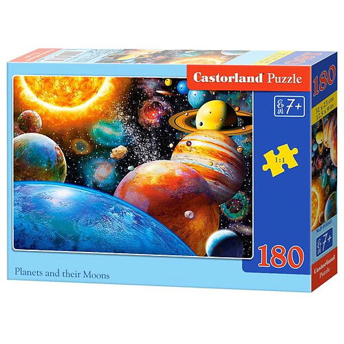 Planets and their Moons,Puzzle 180 Teile - Castorland