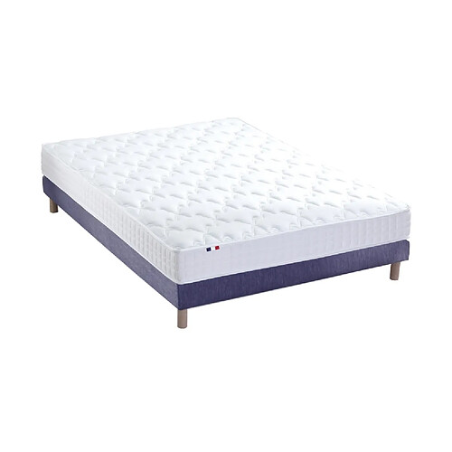 Idliterie Ensemble Matelas accueil mémoire de forme MAM AZUR + Sommier - Made in France