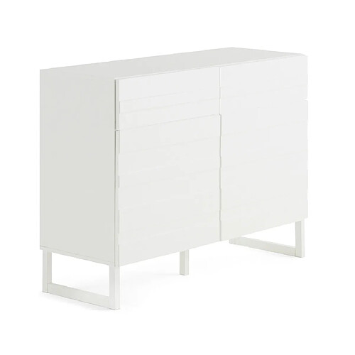 Bestmobilier Sofia - buffet bas - blanc mat - 110 cm