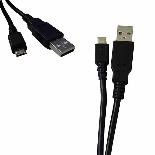 Câble Micro USB EDM Noir 1,8 m