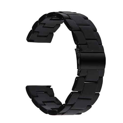 Bracelet en résine 22 mm, noir pour votre Fossil Gen 5 Carlyle/Gen 5 Julianna/Gen 5 Garrett/Gen 5 Carlyle HR