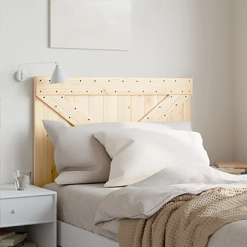 Maison Chic Tête de lit scandinave,Meuble de chambre 100x104 cm bois massif de pin -MN17187