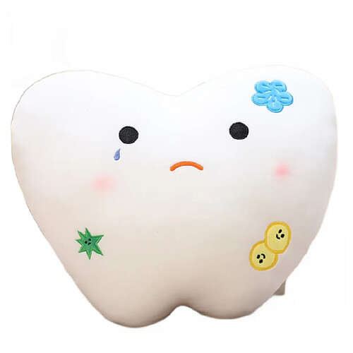 Universal Caries 1pcs oreiller en peluche simulé créatif canard mignon/dent/poupée cloche coussin de canapé souple cadeau amusant pour la décoration de la maison des filles | oreiller de luxe