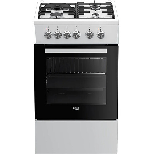 Cuisinière mixte 60l 4 foyers blanc - fss53000dw - BEKO