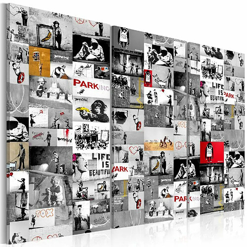 Paris Prix Tableau Imprimé Street Art - Banksy III 60 x 90 cm