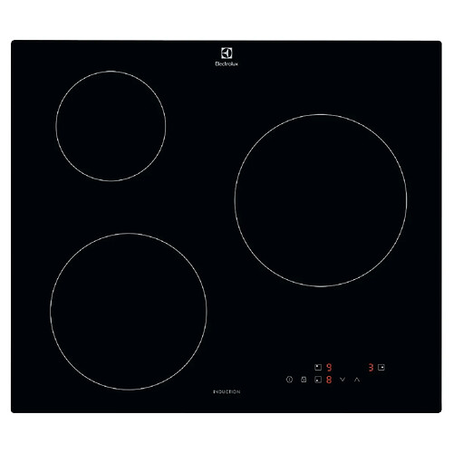 Plaque de cuisson induction 60cm 3 feux 6000w noir - LIB60320CK - ELECTROLUX