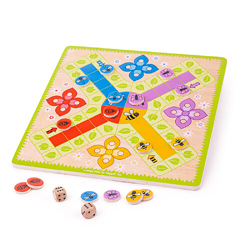 Bigjigs Toys Jeu Ludo en bois