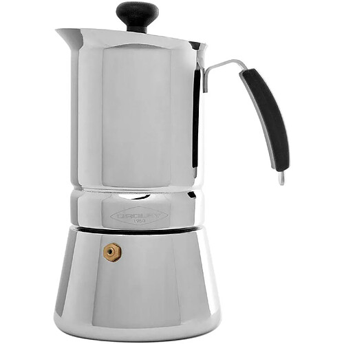 Cafetière Italienne Induction 2 Tasses, Cafetière Expresso en INOX Oroley ARGES