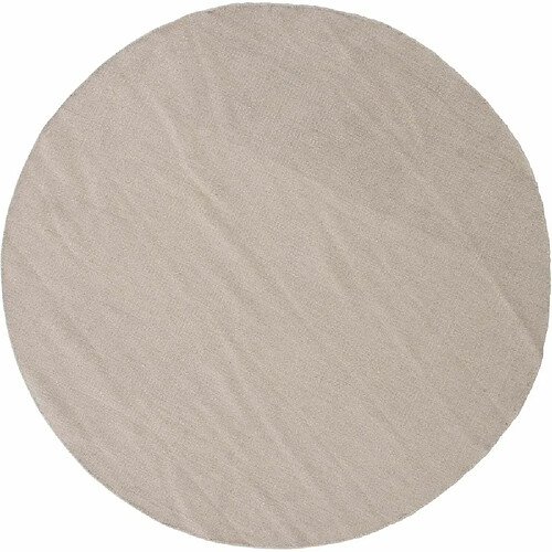 Venture Home Tapis en coton et laine Jaipur beige Diamètre 200 cm.