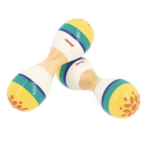 Juratoys-Janod Gioia double maracas en bois janod