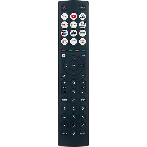 SANAG Erf3D86H Remplacement De La Telecommande Vocale Compatible Avec Hisense Smart Tv 48A85H 55A85H 55A8Fh 55U7Hq 55U78Hq 55U79Hq 65A9H 65A85H 65U7Hq 65U8Hq 75U8Hq