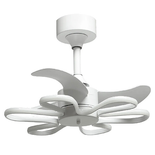 Ventilateur de plafond ENEBRO blanc, 3 pales, 30W+30W LED 3000|4000|6000K H.41xP.53cm