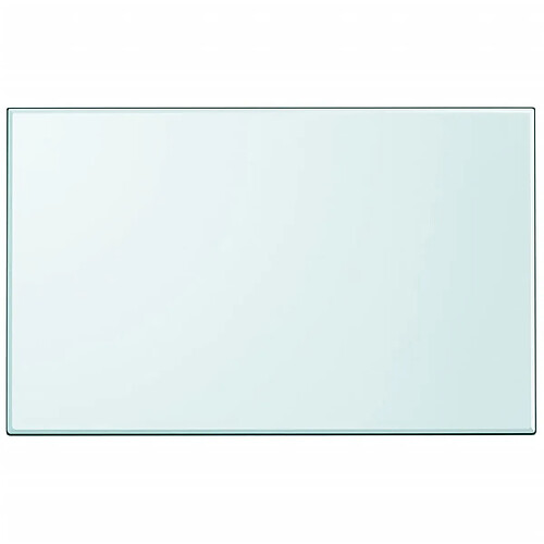 vidaXL Dessus de table rectangulaire en verre trempé 1000 x 620 mm