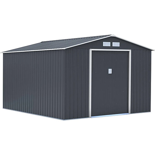 Habitat Et Jardin Abri de jardin métal Vegas - 12.98 m² - Gris