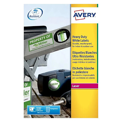 Avery Étiquettes Ultra Résistantes A4