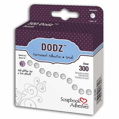 Toga Pastilles adhésives 6 mm - Transparent