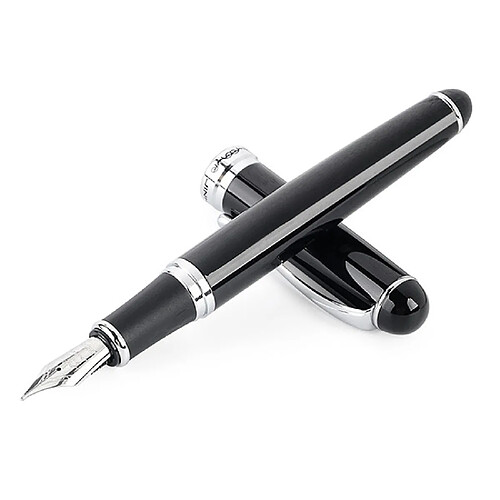 Wewoo Stylo Plume Acier Inoxydable Noir
